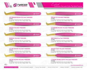 Pince à épiler professionnelle en acier inoxydable avec embouts en fibre pour une adhérence parfaite aux cils sous nom de marque personnalisé - Product Image 5