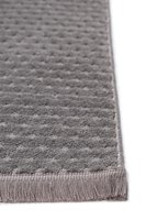 Tapis scandinave en microfibre grise de qualité supérieure, tufté à la main, couleur unie, hauteur de poils de 10 mm, durable, vente en gros