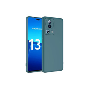 Pour Xiaomi Mi 13 Lite MSRA Mara Premium Étui en silicone vert foncé Housse de protection en silicone souple pour A53 Coques arrière 7 Plus - Product Image 1