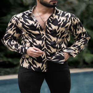 Vente en gros de chemises de bureau formelles pour hommes en coton respirant décontractées à manches longues avec col montant pour adolescents - Product Image 5