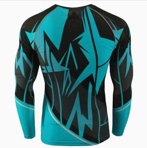 เสื้อกีฬาแขนยาวทรงหลวม BJJ เสื้อป้องกันผดผื่นสำหรับผู้ชาย - Product Image 4