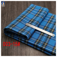Tissu en polyester et coton TR de haute qualité YX1410 145CM 170gsm, bleu Ghana, uniforme scolaire, tissu rayé teint en fil
