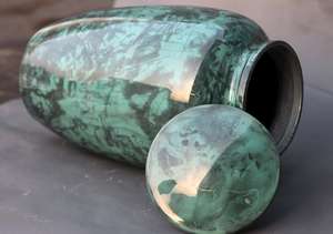 Royal Green Cremation Urn <b>for</b> Human <b>Ashes</b> Adult Handcrafted Affordable <b>for</b> <b>Keepsake</b> Urn - Product Image 3