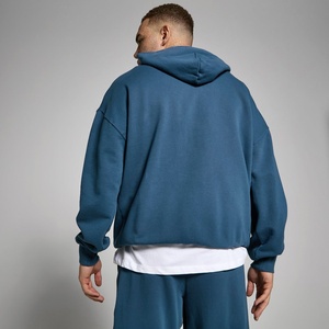 2026 vente en gros 420 Gsm lavage à l'acide coton polaire sweat à capuche surdimensionné goutte épaule coupe ample en détresse français éponge hommes sweats à capuche - Product Image 6