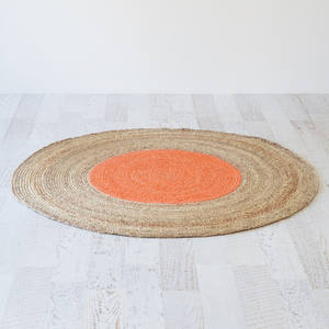 พรมปอกระเจาถักด้วยมือเป็นมิตรต่อสิ่งแวดล้อมพรมปูพื้นสำหรับห้องนั่งเล่นพรมตกแต่งบ้าน - Product Image 6