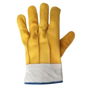 Gants de sécurité en cuir de vache durables et respirants, résistants à la chaleur, pour la protection des mains et des bras en extérieur - Product Image 1