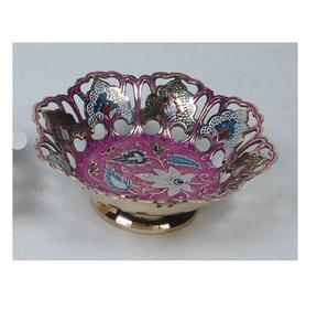 Bol en métal décoratif incurvé à la main pour servir des friandises sucrées, pour restaurant, hôtel, mariage, bol décoratif pour servir des fruits - Product Image 1