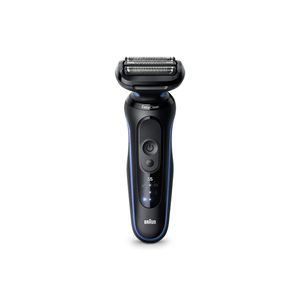 Rasoir électrique pour homme rechargeable avec 50 minutes d'autonomie, utilisation humide et sèche, étanche, rasoir miniature à cinq lames bleu pour le corps, IPX7 - Product Image 2