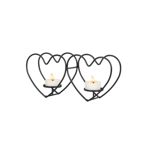 Portavelas decorativo en forma de corazón de diseño único, accesorios de iluminación hechos de portavelas de hierro y metal a un precio razonable - Product Image 1