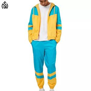 Wholesale Bulk Custom <b>Men</b> <b>Zip</b> up Windbreaker Jacket and <b>Shorts</b> Two Pieces Set Nylon Windbreaker Tracksuit 2025 - Product Image 1