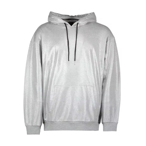 Nouvel arrivage de sweats à capuche streetwear surdimensionnés pour hommes Logo personnalisé Manches longues brodées Design 100% coton écologique - Product Image 2