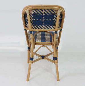Silla de bistró francés de ratán de París - Product Image 4