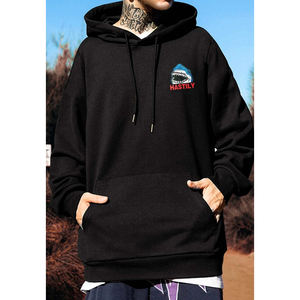 Sweat à capuche surdimensionné pour hommes de haute qualité coton polaire thermique sweat à capuche couleur unie nouveauté vêtements d'hiver sweats à capuche - Product Image 1