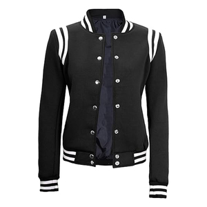 Chaquetas Varsity para Mujer, Invierno, Sólidas, Resistentes al Viento, Servicios ODM de Moda, Colores Claros, Chaquetas Varsity para Mujer, Personalización OEM - Product Image 6