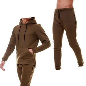 2025 logotipo personalizado de dos piezas para hombre gimnasio Fitness entrenamiento chándal transpirable 100% poliéster pesado Casual invierno Unisex - Product Image 5