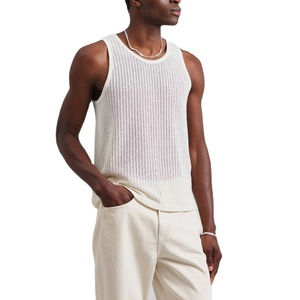 เสื้อกล้ามตาข่ายผ้าฝ้ายระบายอากาศพิมพ์ลายตามสั่งปี 2026 สำหรับผู้ชาย เสื้อผ้ากีฬาออกกำลังกายฤดูร้อน เสื้อผ้าลำลองติดกระดุมสำหรับผู้ชาย - Product Image 1