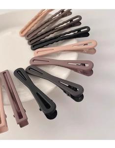 Pinza de Pelo de Plástico Color Café Maillard para <span class=keywords><strong>Mujer</strong></span>, para Flequillo Lateral, <span class=keywords><strong>Cabello</strong></span> Rebelde y Accesorios para el <span class=keywords><strong>Cabello</strong></span> - Uso en Maquillaje y Lavado Facial - Product Image 3