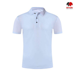 RYAN PRO GEAR Customized <b>Men's</b> Polo <b>Shirts</b> Front Custom Logo Anti-Wrinkle Knitted <b>Viscose</b>/Polyester Fabric Half Sleeve - Product Image 4