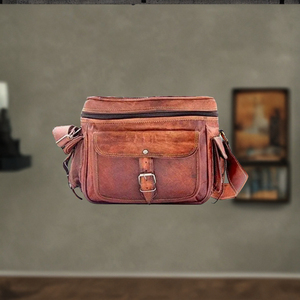 2025กระเป๋ากล้องหนังลายวินเทจแบบพรีเมี่ยมสำหรับช่างภาพที่ปิดซิปกันน้ำสำหรับผู้เริ่มต้นมืออาชีพ - Product Image 5