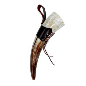 Corne à boire viking de grande taille, style nautique, simple, personnalisée, forme naturelle, tasse en céramique polie pour la bière, le vin, les bars - Product Image 5