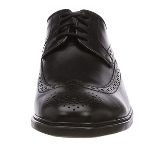 Ensemble de chaussures en cuir noir de qualité supérieure pour hommes, design élégant et semelle durable, chaussures en cuir noir de haute qualité pour occasions formelles - Product Image 2
