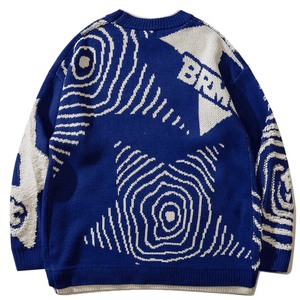 Nouvel arrivage de pulls pour hommes pulls à motif jacquard tricots à manches longues et col rond tricotés hiver chandails pour hommes en tricot personnalisés - Product Image 4