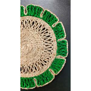 Mukherjee Lot de 2 sous-verres écologiques en jute de 12 pouces pour la décoration intérieure - Product Image 2