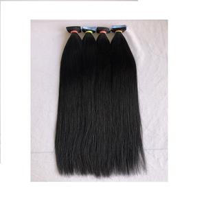 Calidad superior 24 ''# 1B Extensiones de cabello Remy recto Visón camboyano Templo indio Virgen Donante único Proveedor indio humano - Product Image 1