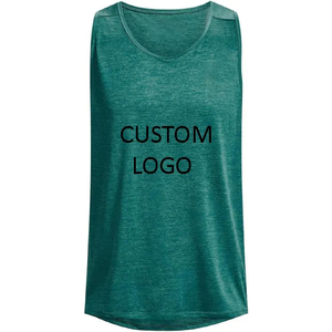 Venta al por mayor personalizado de alta calidad de algodón spandex Hombres Running Chaleco Culturismo Stringer Tank Top Hombres Gimnasio Camiseta sin mangas - Product Image 1