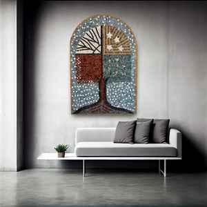 Timeless Seasons Quirky Home Decor Accent mural en pierre avec arbre de vie - Product Image 1