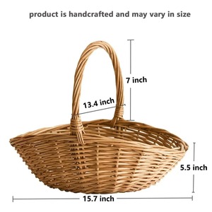 Cestas de ratán ideales para la recolección, cestas de almacenamiento hechas a mano, venta al por mayor, ecológicas, hechas en Vietnam - Product Image 3