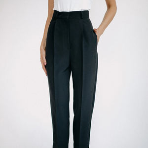 Pantalon de jogging slim fit taille haute à jambe droite avec poches, décontracté et confortable pour le sport en extérieur, pour femme - Product Image 5