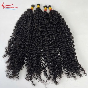Extensiones de cabello Remy vietnamita de la mejor calidad Steam para cabello Pixie Bulk 1B Color para estilos voluminosos de larga duración - Product Image 4