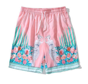 Costume de plage de luxe hawaïen hommes deux pièces ensembles courts grande taille hommes 100% chemises et shorts en soie ensemble hommes vêtements de nuit costume - Product Image 4