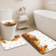 Ensemble de tapis de salle de bain imprimés sur mesure pour salle de bain, rideau de douche antidérapant, tapis de bain - Product Image 6