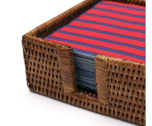 Boîte à mouchoirs en rotin naturel pour cocktails, décoration de table pour mariage, hôtel, restaurant, bar, fabriquée en Inde, best-seller - Product Image 3