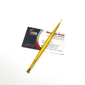 Pinzas para pestañas de acero inoxidable chapado en oro de alta calidad, peine de Punta puntiaguda, herramienta de separación de pestañas, herramienta de belleza sostenible - Product Image 2