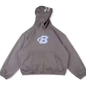 Sudadera con Capucha Unisex Extra Grande de Felpa 100% Algodón, Estilo Urbano de Lujo, Personalizable con Apliques Bordados y Botones, Diseño Veraniego - Product Image 3