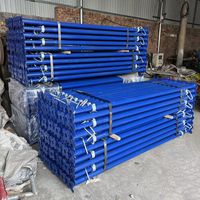 Étais de construction télescopiques robustes certifiés CE pour le béton et les chantiers industriels