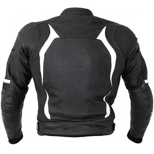 Chaqueta de carreras a prueba de viento de cuero genuino 100% hecha a medida, chaqueta protectora de seguridad para motociclista de invierno - Product Image 5