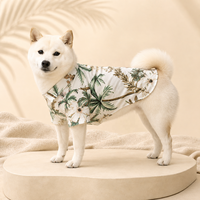 Chemise décontractée en coton à motifs floraux pour animaux de compagnie et propriétaires – Collection Printemps-Été-Automne – Confortable et créative