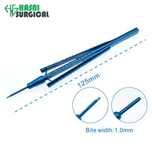 Pinza de Trabeculectomía Vitreo-retinal de Acero Inoxidable, Ancho de Mordida 1.2 mm, Instrumentos Quirúrgicos Oftálmicos Hasni Surgical CE - Product Image 3