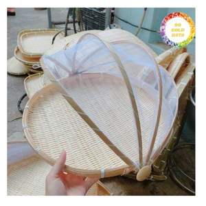 Exquisita Cesta Plana de Bambú Vietnamita para Limpieza de Granos, Diseño Decorativo y Funcional de Primera Calidad - Product Image 5