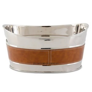 Cobre de primera calidad hecho textura martillada tamaño grande Barware cubo de hielo y vino bebidas enfriador bebidas tinas en el precio más bajo - Product Image 2