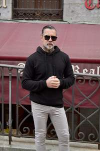 Pull à capuche épais 460 GSM coton polaire Streetwear sweat-shirt Logo personnalisé sweat à capuche surdimensionné fabricant en vrac - Product Image 5