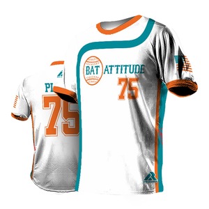 Venta al por mayor de camisetas de softball sublimadas personalizadas a granel con impresión en negrita Premium Fit Team-Ready - Product Image 3