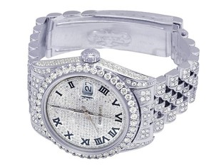 นาฬิกาสุดหรูสำหรับผู้ชายรุ่นลิมิเต็ด VVS Moissanite หน้าปัดโรมันประดับเพชรแบบญี่ปุ่นอัตโนมัติเคลื่อนไหวสไตล์ฮิปฮอปไอซ์ - Product Image 3