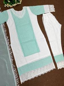 Designer Salwar Kameez avec costume ethnique indien et pakistanais Dupatta pour femmes pour les fonctions culturelles et les célébrations - Product Image 4