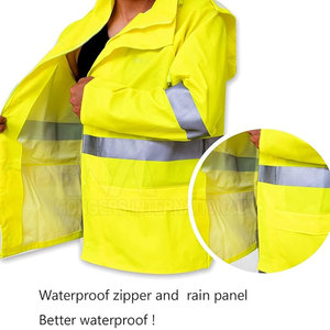 Traje de Lluvia para Hombre, Diseño Personalizado, Transpirable, de Poliéster/Nailon, con Logotipo, Impermeable, con Cremallera en el Pecho, Traje de Neopreno - Product Image 2