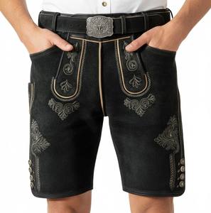 Nouveau short en cuir de chèvre de style bavarois pour homme, taille mi-haute, respirant, design Wildbock, toutes tailles, Oktoberfest - Product Image 4